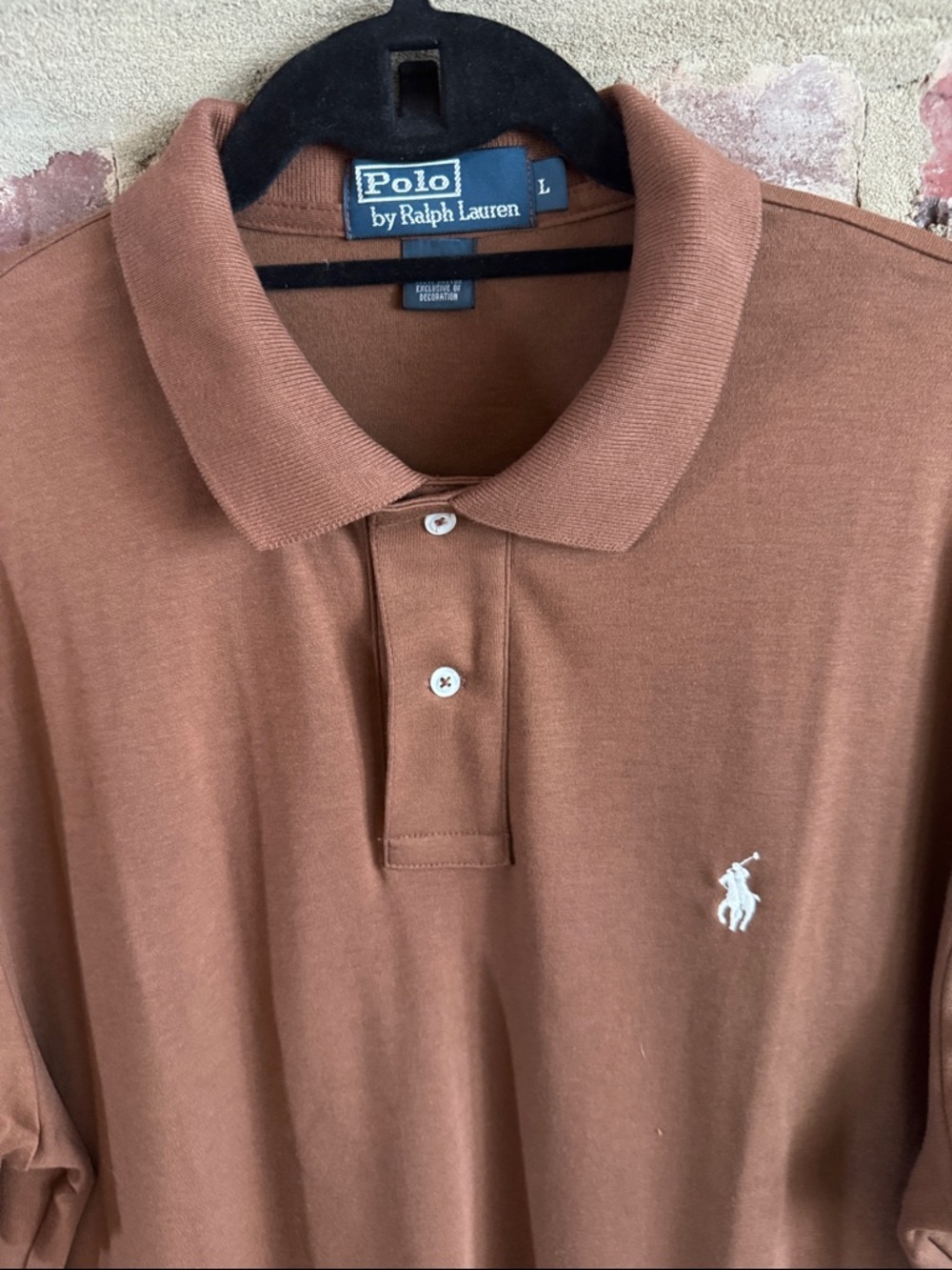 NWOT Polo by Ralph Lauren Brown Classic Pima Cotton Polo - Picture 3 of 5